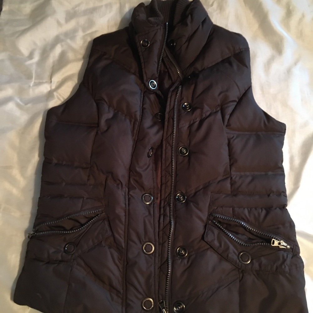 Small brown puffer vest